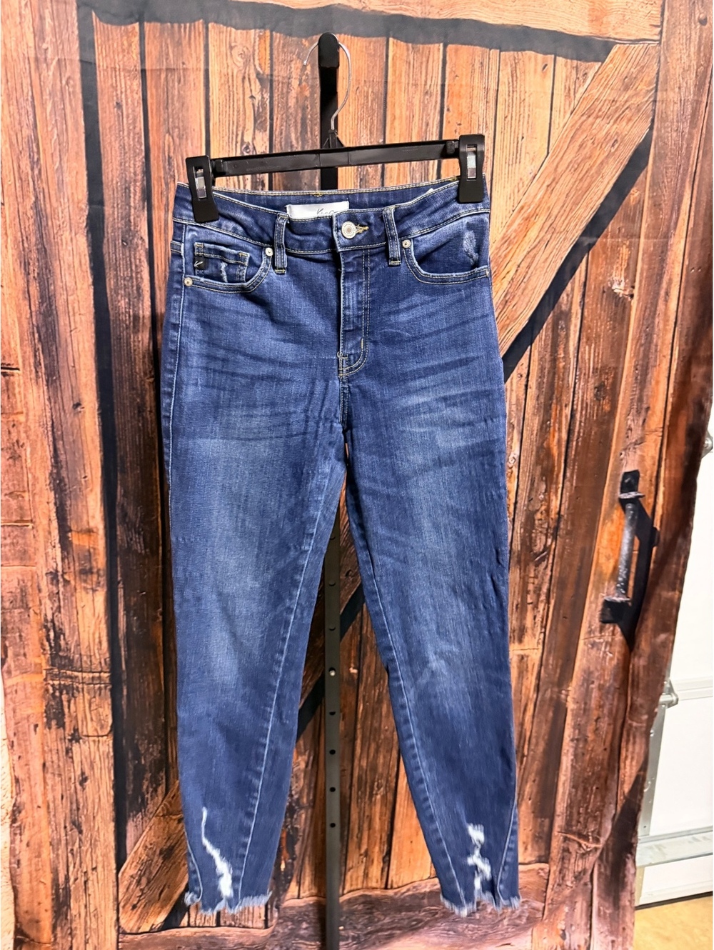KanCan Women's High Waist Skinny Jeans Size 5/26 Blue Denim